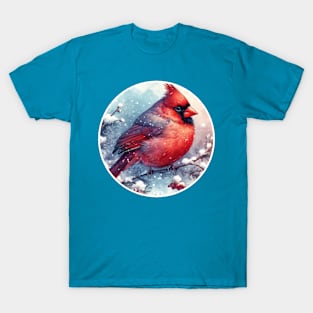 Snowy Cardinal T-Shirt